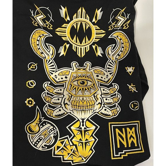 Scorpion Eye T-shirt 2XL Black Yellow Southwest New Mexico Metal the Brand - Picture 9 of 11